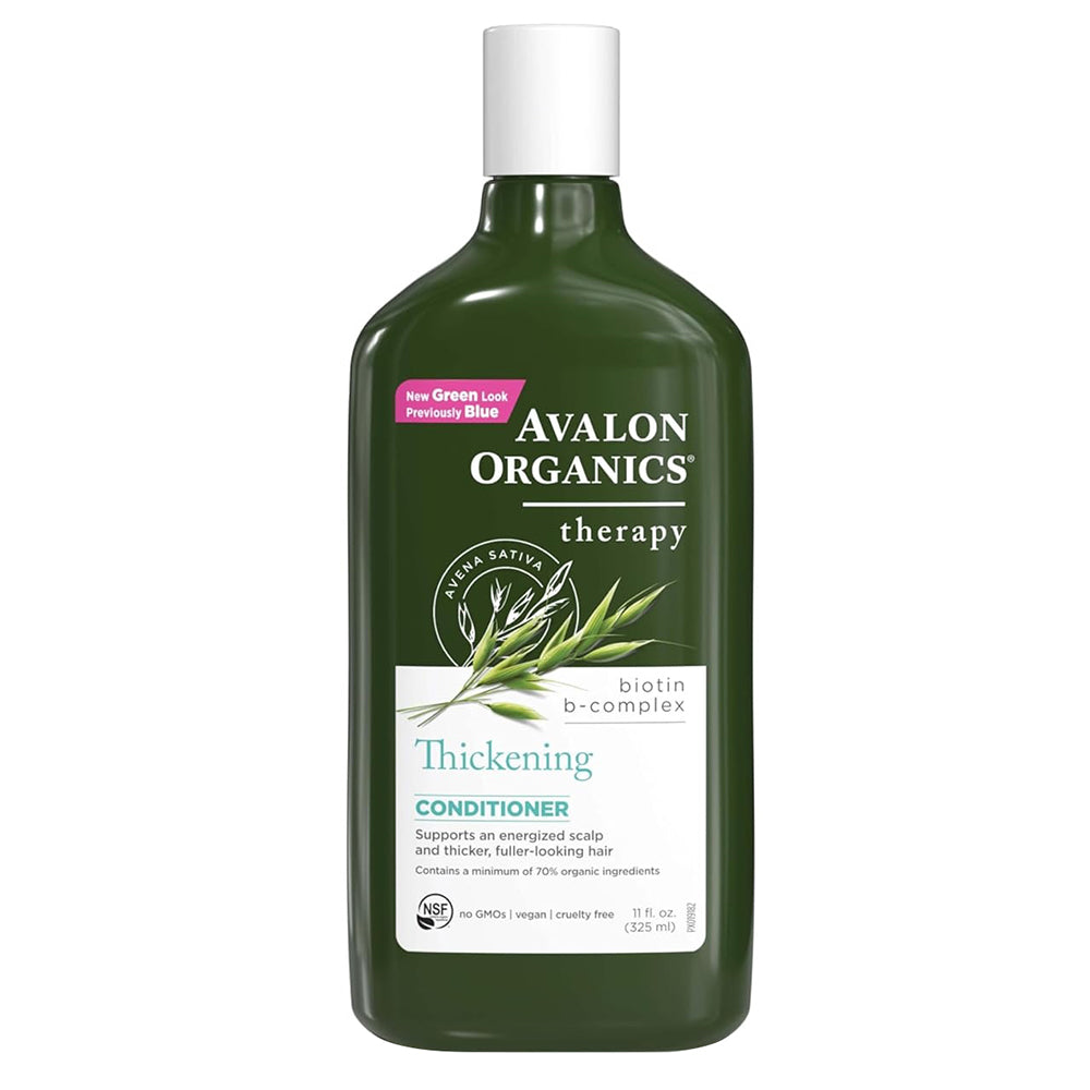 Avalon Organics Biotin B Complex Thickening Conditioner Therapy Supports Energized Scalp and Thicker Hair 11Oz (325ml)